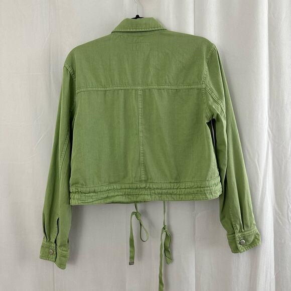 Blank NYC Green Twill Utility Zip up Jacket Womens Size XS - Picture 8 of 9
